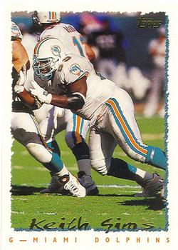 Keith Sims Miami Dolphins 1995 Topps NFL #211
